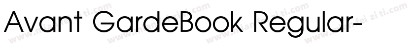 Avant GardeBook Regular字体转换